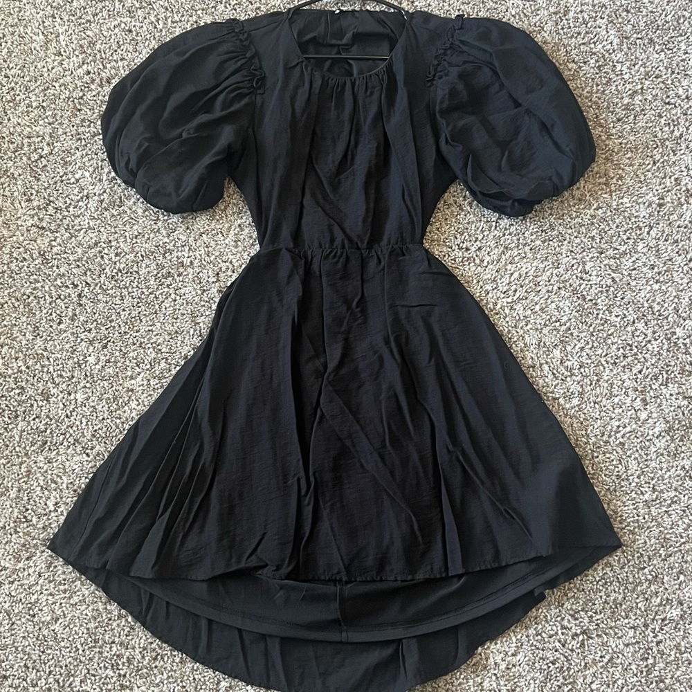 Moon River Black Smocked Sundress